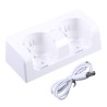 WiiCargador doble - Indicador LED - para mando de Wii - con 2 pilas