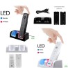 WiiCargador doble - Indicador LED - para mando de Wii - con 2 pilas