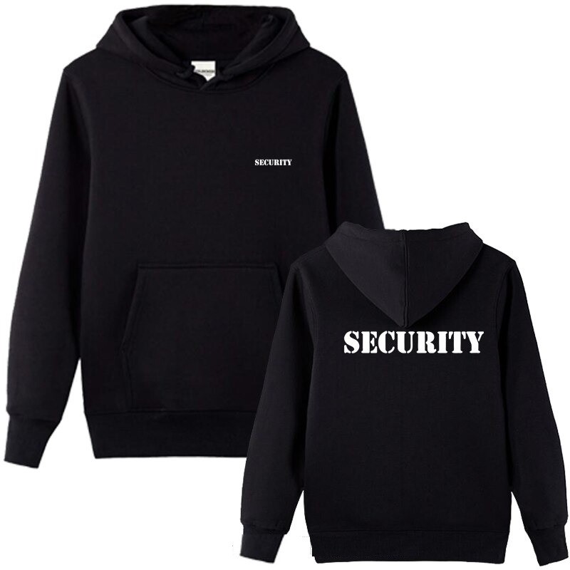 Hoodies & SudaderaElegante sudadera con capucha - chaqueta polar - con bolsillos - letras SECURITY