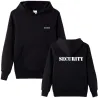 Stylish hoodie - fleece jacket - with pockets - SECURITY letteringHoodies & Sweatshirt