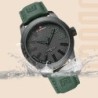 RelojesNAVIFORCE - reloj deportivo militar - cuarzo - resistente al agua - correa de piel - negro