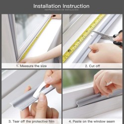 Windows / doors seal strip - self-adhesive - soundproof - waterproof - nylon foamAdhesives & Tapes