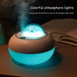 HumidificadoresHumidificador ultrasónico de aire - difusor de aceites esenciales - cabeza de gato - LED - USB - 300ml