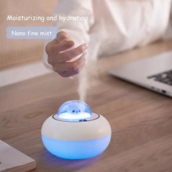 HumidificadoresHumidificador ultrasónico de aire - difusor de aceites esenciales - cabeza de gato - LED - USB - 300ml