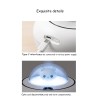 HumidificadoresHumidificador ultrasónico de aire - difusor de aceites esenciales - cabeza de gato - LED - USB - 300ml