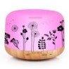HumidificadoresHumidificador de aire ultrasónico - difusor de aceites esenciales - grano de madera blanca - LED - enchufe de ...