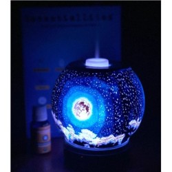 HumidificadoresHumidificador ultrasónico de aire - difusor de aceites esenciales - forma de luna - LED