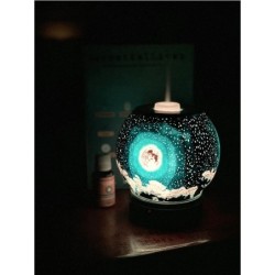 HumidificadoresHumidificador ultrasónico de aire - difusor de aceites esenciales - forma de luna - LED