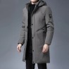 ChaquetasChaqueta larga de invierno con capucha - cremallera - botones