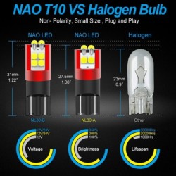 T10NAO - T10 - W5W - LED - 5W / 6W - bombilla de coche - 2 piezas