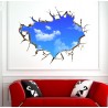 Pegatinas de paredCielo azul 3D - Adhesivo de pared / techo - 50 * 70 cm