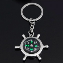 Wheel rudder - compass - keychainKeyrings