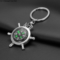 Wheel rudder - compass - keychainKeyrings