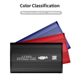 TISHRIC - SSD / HDD case - external enclosure - 2.5 inch SATA to USB 3.0 / USB 2.0HDD case
