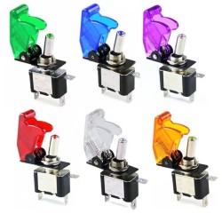 Interruptores12V 20A - LED SPST interruptor basculante basculante - con tapa