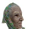 MáscaraMáscara facial completa de Halloween - abuelita encapuchada aterradora