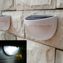 Solar powered garden wall light - waterproof - 6 LEDSolar lighting