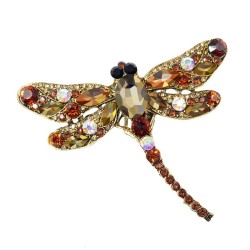 Crystal dragonfly broochBrooches