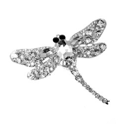 Crystal dragonfly broochBrooches