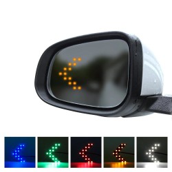 Luces de giroLuces intermitentes de espejo LED - 14 LEDS - forma de flecha - 2 piezas