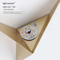 ApliquesAplique LED moderno - diseño triangular - aluminio - 3W - 220V