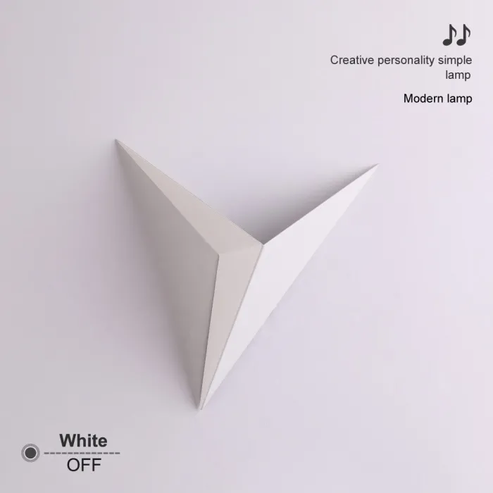 Modern LED wall lamp - triangle design - aluminum - 3W - 220VWall lights