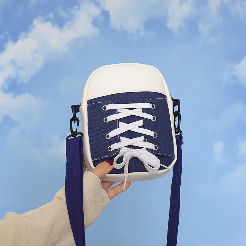 BolsasBolso bandolera pequeño de lona - forma de zapato