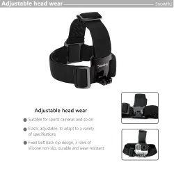 SoportesCorrea ajustable para la cabeza - soporte para cámaras GoPro