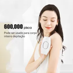 DepilaciónZS - mini depiladora láser IPL - depilación permanente - luz pulsada 600000 - lámpara desmontable