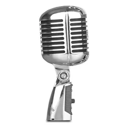 MicrófonosMicrófono de estilo vintage - Voz dinámica - con soporte