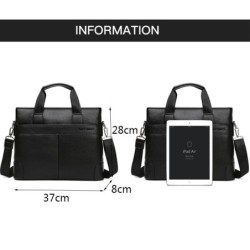 Elegant shoulder business bag - leatherBags