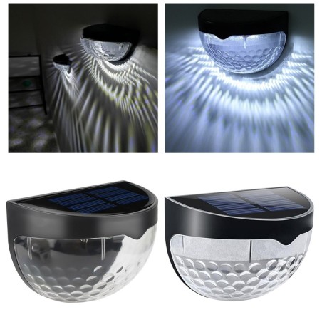 Iluminación solarAplique de exterior - lámpara solar - resistente al agua - 6 LED