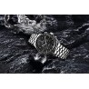 RelojesPAGANI DESIGN - Reloj de cuarzo de acero inoxidable - resistente al agua - plateado / negro