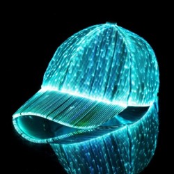 Sombreros & gorrasGorra de béisbol - fibra óptica - LED - USB - blanca