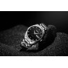 HAIQIN - mechanical automatic watch - stainless steel - silver / blackWatches