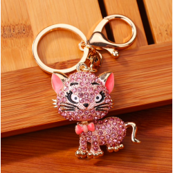 Crystal cat - keychainKeyrings