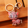 Crystal cat - keychainKeyrings