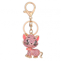 Crystal cat - keychainKeyrings