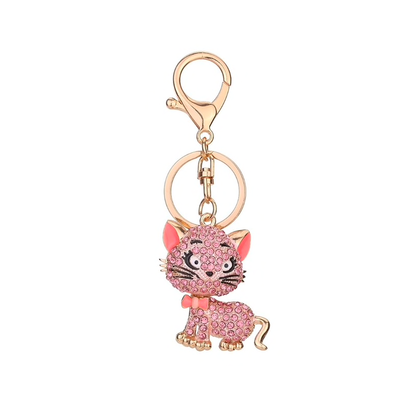 Crystal cat - keychainKeyrings