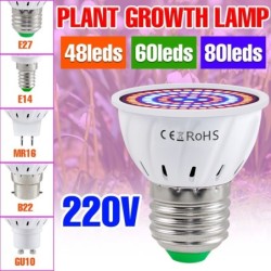Luces de cultivoBombilla LED - luz de crecimiento de plantas - espectro completo - hidropónico - E27 - E14 - GU10 - MR16 - B2...
