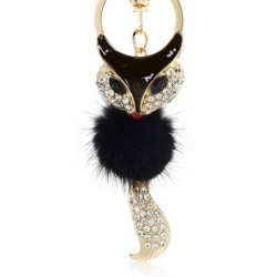 Crystal / fur fox - keychainKeyrings