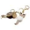 Crystal / fur fox - keychainKeyrings