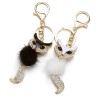 Crystal / fur fox - keychainKeyrings