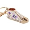 llaveroZapato de cristal / flores - llavero