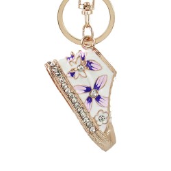 Crystal shoe / flowers - keychainKeyrings