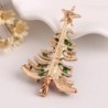 BrochesÁrbol de navidad - con estrella / cristales - broche