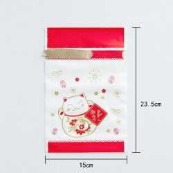 NavidadBolsas de regalo de Navidad con cordón 10 piezas