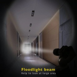 LinternasT6 - Linterna LED - 5 modos de iluminación - resistente al agua