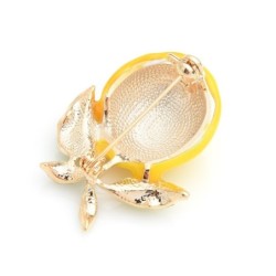 BrochesEsmalte amarillo limón - broche