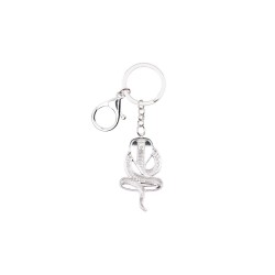 llaveroSerpiente cobra esmaltada - llavero de metal